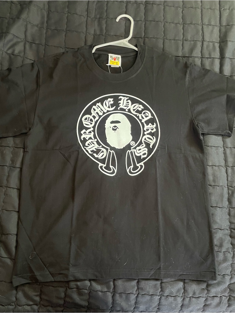 Chrome Hearts Black T-Shirt with White Circular Logo